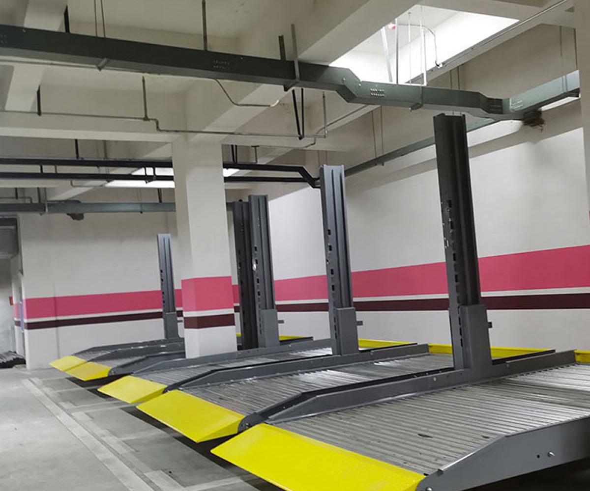 彌勒二層簡易升降停車立體車庫租用