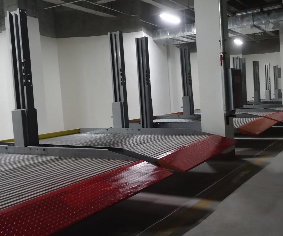 西盟兩層升降橫移式機械停車設備回收