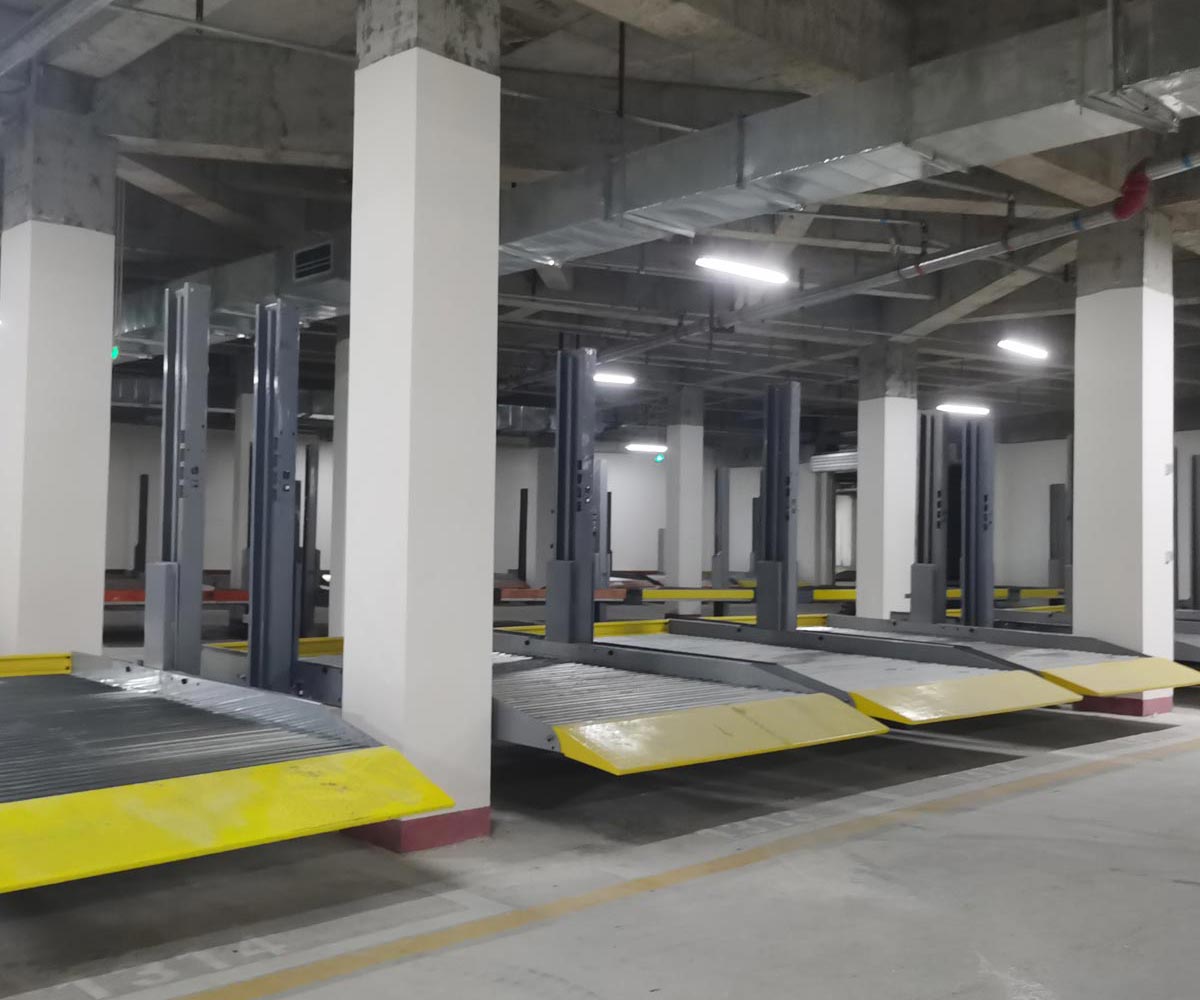 沾益雙層PSH型機(jī)械停車過驗收