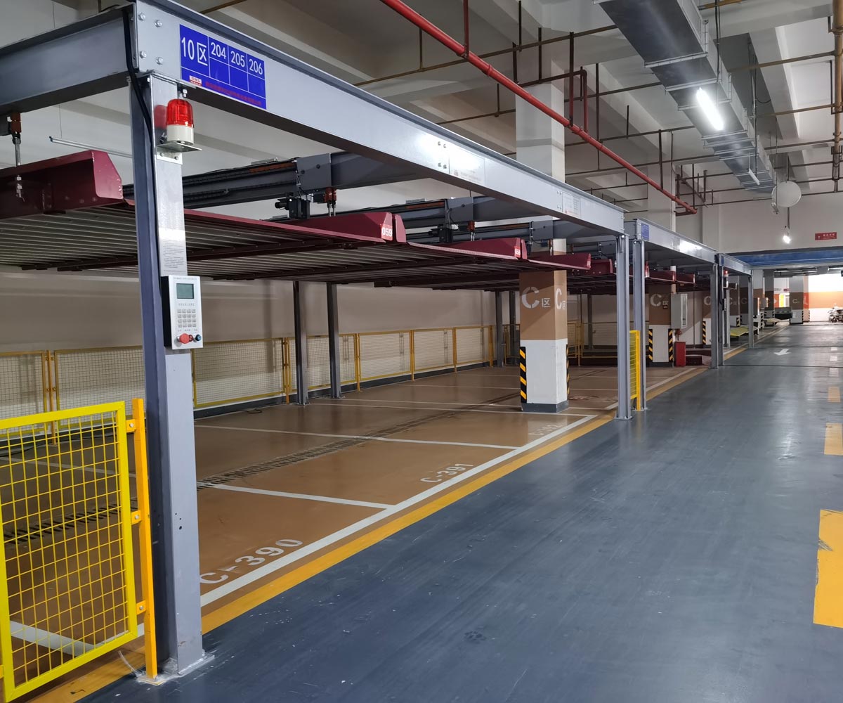 麗江地下室雙層簡易升降機械式停車庫